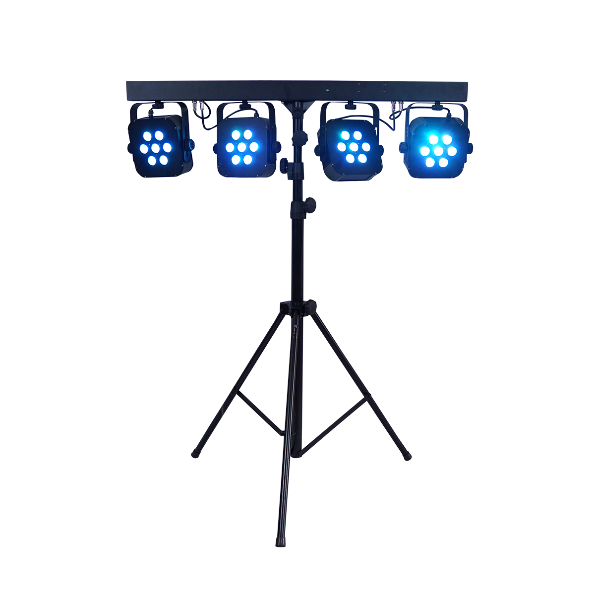 LED Zeltbeleuchtung auf Stativ, 4-er Bar